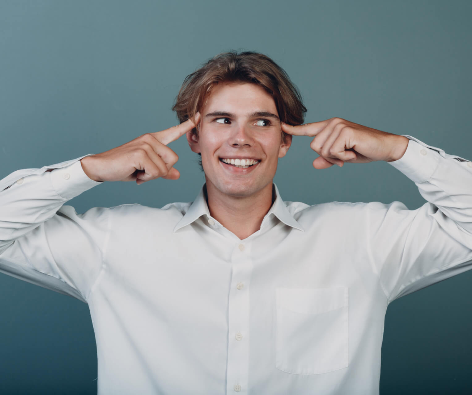 ein mann mit einem positiven mindset